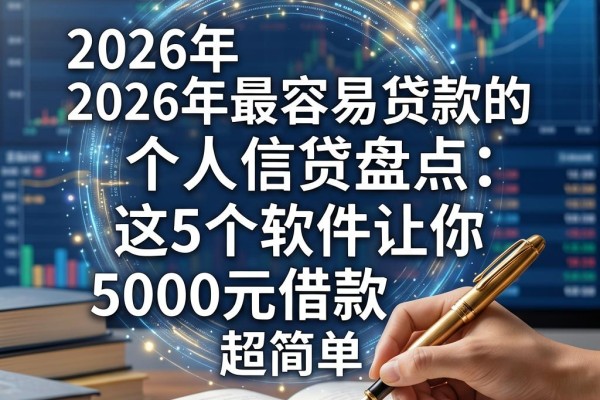 2026年最容易贷款的个人信贷盘点:这5个软件让你5000元借款超简单