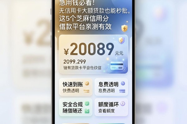 急用钱必看!无信用卡大额贷款也能秒批,这5个芝麻信用分借款平台亲测有效