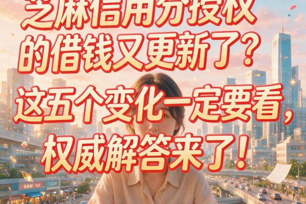 芝麻信用分授权的借钱又更新了?这五个变化一定要看,权威解答来了!