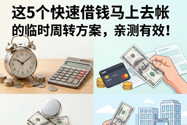 急需用钱秒到账?这5个快速借钱马上去帐的临时周转方案,亲测有效!