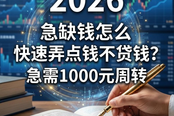 急缺钱怎么快速弄点钱不贷款?2026这5个软件急需1000元周转、资质要求不高还特稳妥
