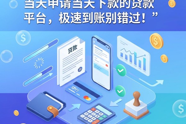 急用钱看这!2026年5款当天申请当天下款的贷款平台,极速到账别错过