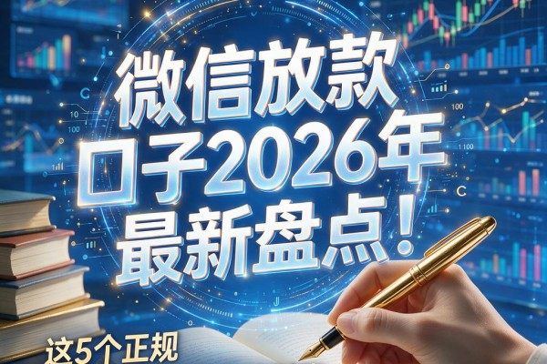 微信放款的口子2026年最新盘点！这5个正规小额贷款平台秒批到账