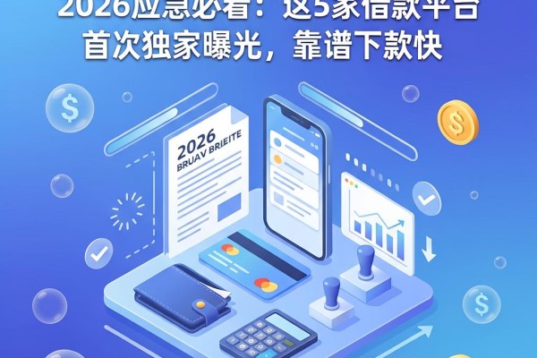 征信申请次数太多不用慌！2026应急必看：这5家借款平台首次独家曝光，靠谱下款快