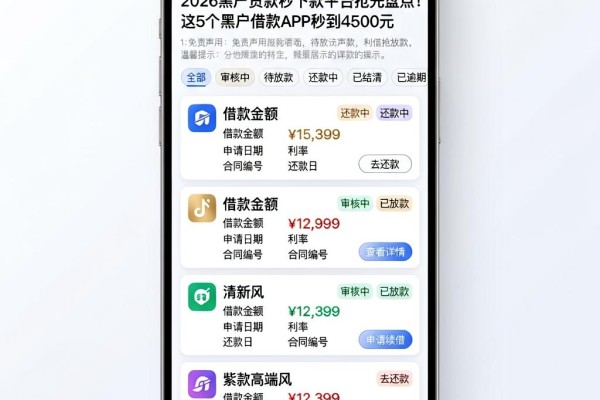 2026黑户贷款秒下款平台抢先盘点!这5个黑户借款APP秒到4500元