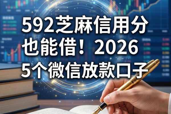 592芝麻信用分也能借!2026这5个微信放款口子,芝麻分592快速下款5000元