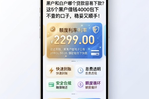 黑户和白户哪个贷款容易下款?这5个黑户借钱4000包下不查的口子,稳妥又顺手!