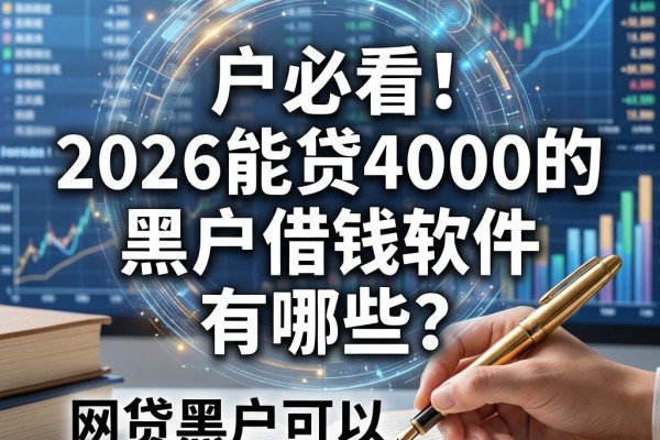 黑户必看！2026能贷4000的黑户借钱软件有哪些？网贷黑户可以贷出来的速贷干货集
