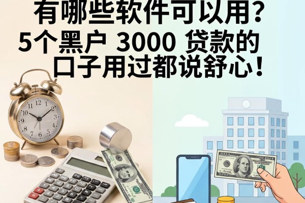 黑户大额借钱平台有哪些软件可以用?这5个黑户3000贷款的口子用过都说舒心!