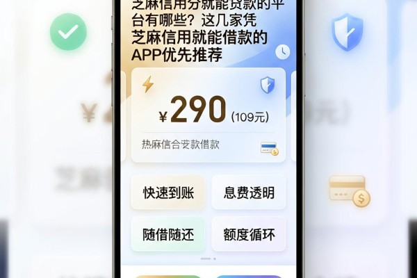 芝麻信用分就能贷款的平台有哪些？这几家凭芝麻信用就能借款的APP优先推荐