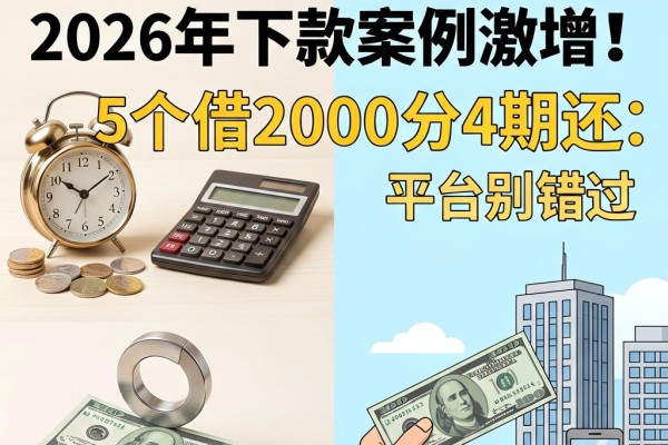 贷3万分24期还的口子实测:2026年下款案例激增!这5个借2000分4期还的平台也别错过