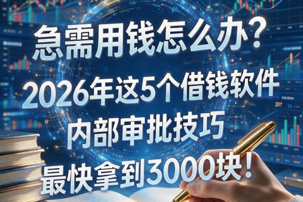 急需用钱怎么办？2026年这5个借钱软件内部审批技巧，最快拿到3000块！