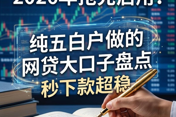 2026年抢先启用!适合纯白户做的网贷大口子盘点,这五个口子秒下款超稳
