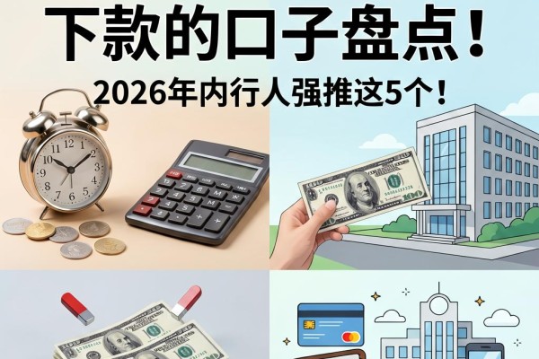 网贷黑名单也能下款的口子盘点!2026年内行人强推这5个!