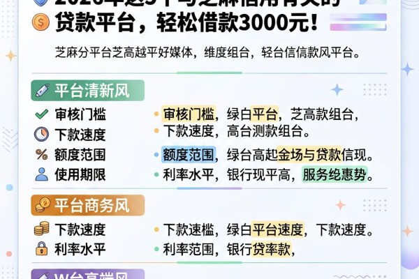 芝麻分越高越好借！2026年这5个与芝麻信用有关的贷款平台，轻松借款3000元