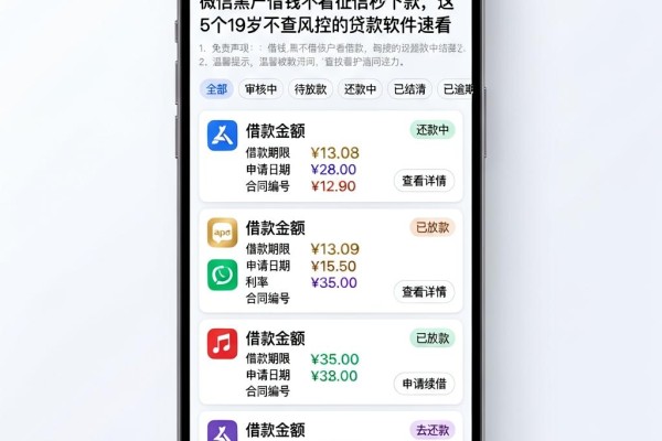 微信黑户借钱不看征信秒下款,这5个19岁不查风控的贷款软件速看