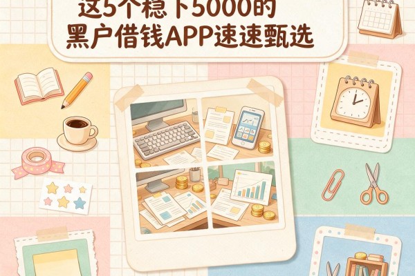 黑户网络贷款5万必看!这5个稳下5000的黑户借钱APP速速甄选