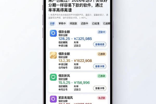 黑户也能过!2026年这5个类似好分期一样容易下款的软件,通过率高得离谱