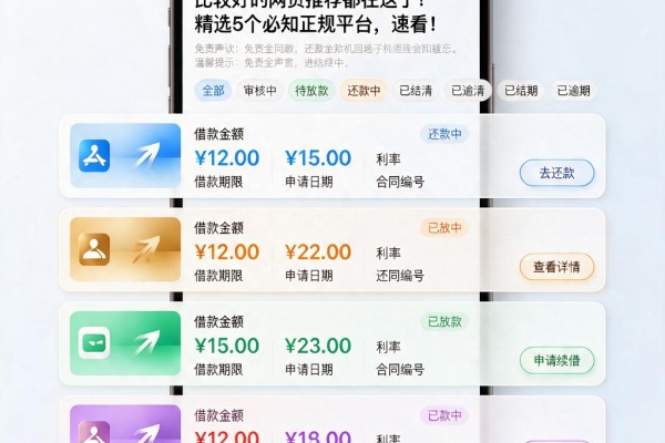 比较好的网贷推荐都在这了!精选5个必知正规平台,速看!