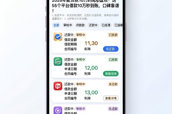 2026年能贷款10万的app盘点:这5个平台借款10万秒到账,口碑靠谱!