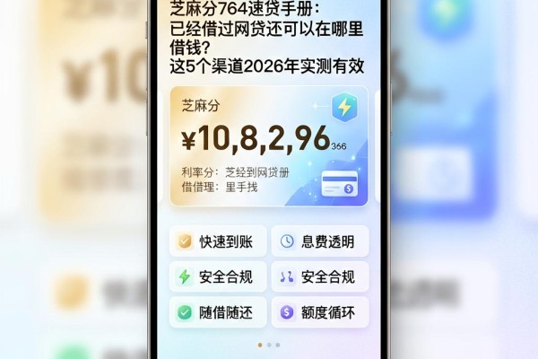 芝麻分764速贷手册：已经借过网贷还可以在哪里借钱？这5个渠道2026年实测有效