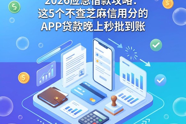 晚上急用钱也能申请贷款?2026应急借款攻略:这5个不查芝麻信用分的APP贷款晚上秒批到账