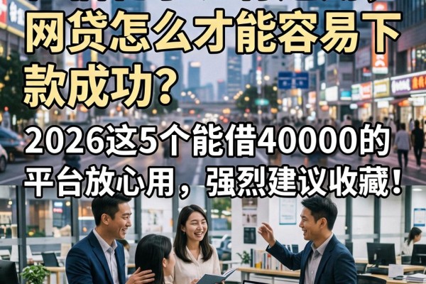 征信花了、有逾期，网贷怎么才能容易下款成功？2026这5个能借40000的平台放心用，强烈建议收藏！