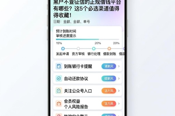 黑户不查征信的正规借钱平台有哪些?这5个必选渠道值得收藏