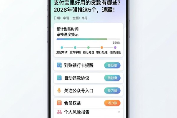 支付宝里好用的贷款有哪些？2026年强推这5个，速藏！