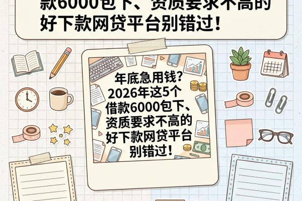 年底急用钱?2026年这5个借款6000包下、资质要求不高的好下款网贷平台别错过!