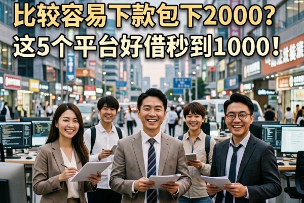 2026速看!什么借款比较容易下款包下2000?这5个平台好借秒到1000!
