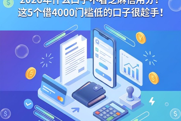 急用钱必看！2026年什么口子不看芝麻信用分？这5个借4000门槛低的口子很趁手