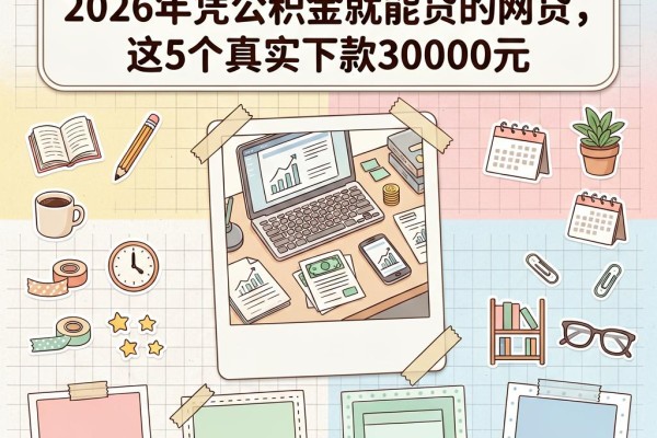 公积金贷款口子大盘点!2026年凭公积金就能贷的网贷,这5个真实下款30000元