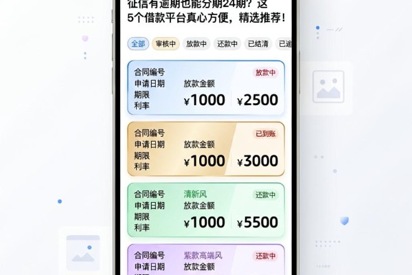 征信有逾期也能分期24期?这5个借款平台真心方便,精选推荐!