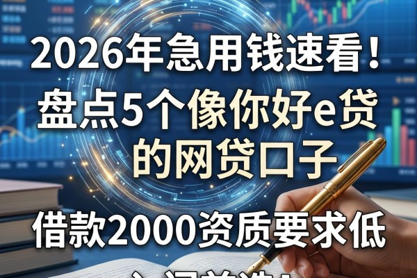 2026年急用钱速看!盘点5个像你好e贷的网贷口子,借款2000资质要求低,入门首选!
