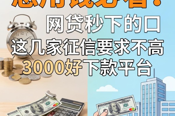 急用钱必看!微信公众号网贷秒下的口,这几家征信要求不高3000好下款平台体验超赞