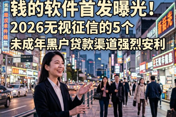 黑户未满十八可以借钱的软件首发曝光！2026无视征信的5个未成年黑户贷款渠道强烈安利