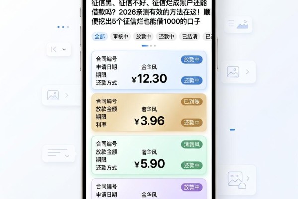 征信黑、征信不好、征信烂成黑户还能借款吗?2026亲测有效的方法在这!顺便挖出5个征信烂也能借1000的口子