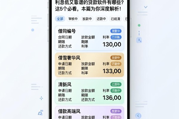 利息低又靠谱的贷款软件有哪些？这5个必看，本篇为你深度解析！