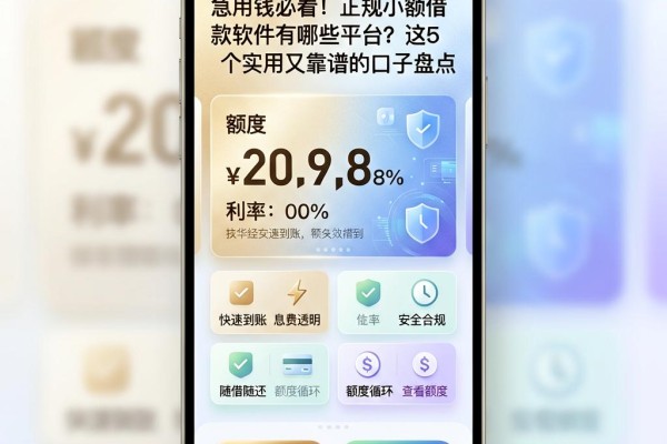 急用钱必看！正规小额借款软件有哪些平台？这5个实用又靠谱的口子盘点