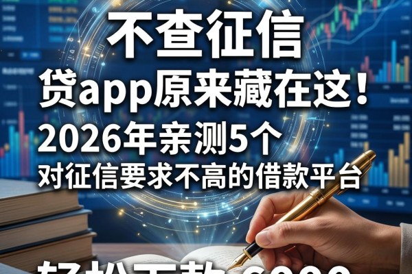 不查征信的贷app原来藏在这！2026年亲测5个对征信要求不高的借款平台，轻松下款6000
