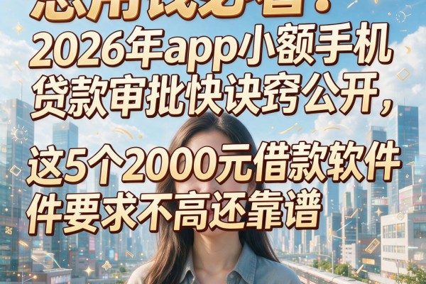 急用钱必看！2026年app小额手机贷款审批快诀窍公开，这5个2000元借款软件要求不高还靠谱