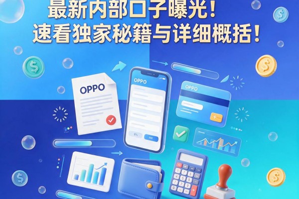 OPPO手机借钱2026最新内部口子曝光!速看独家秘籍与详细概括!