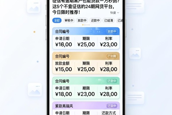 征信有逾期黑户也能贷款一万秒到？这5个不查征信的24期网贷平台，今日限时推荐！