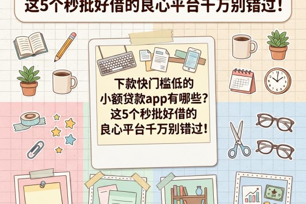 下款快门槛低的小额贷款app有哪些？这5个秒批好借的良心平台千万别错过！