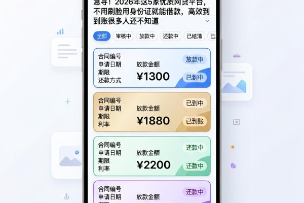 急寻！2026年这5家优质网贷平台，不用刷脸用身份证就能借款，高效到账很多人还不知道