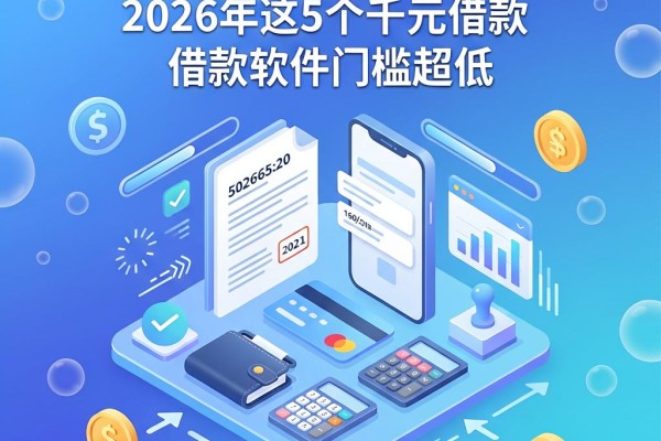 500元不看征信快速贷款首选!2026年这5个千元借款软件门槛超低