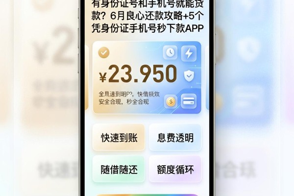 有身份证号和手机号就能贷款?6月良心还款攻略+5个凭身份证手机号秒下款APP