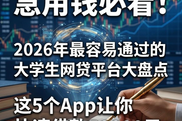 急用钱必看!2026年最容易通过的大学生网贷平台大盘点,这5个App让你快速借款50000元