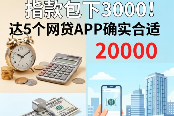 芝麻信用大额贷款包下3000!这5个网贷APP确实合适,额度高达20000
